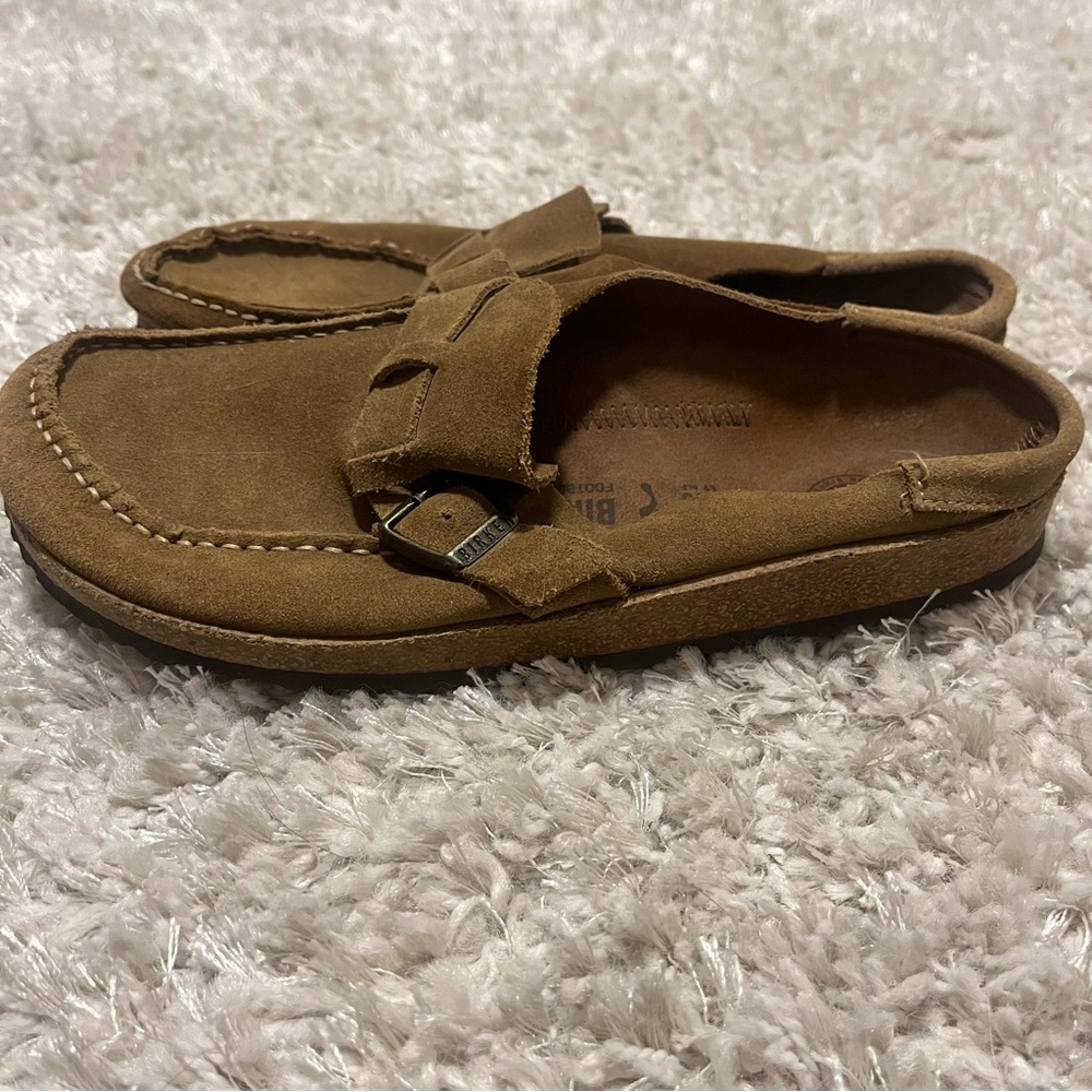 Birkenstock Buckley Brown Suede Slip-On Loafers Women’s 9 Men’s 7 40 260 - Picture 12 of 12